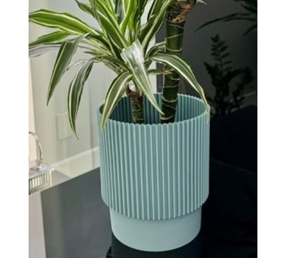 Изображение товара Кашпо ФлораПласт пластик Elsa d17см h19см 3,94л мята 0 70877