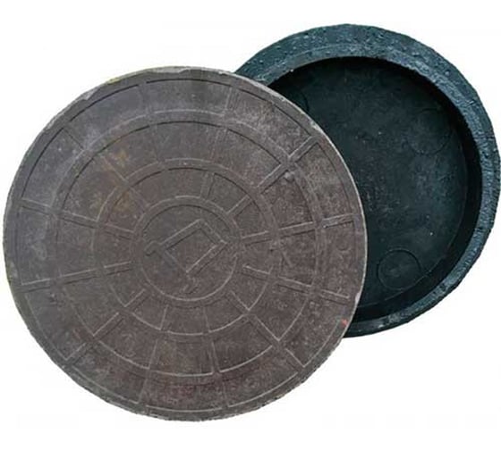 Изображение товара Люк MW 2 шт. 380/315 Д400 морозоустойчивый полимерпесчаный 2-Л-Д400-380/315-МП