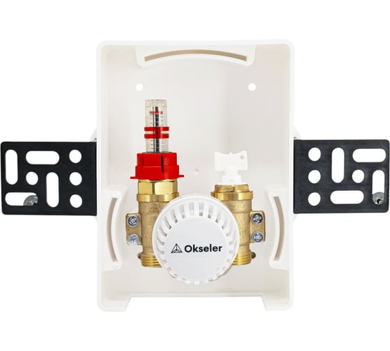 Изображение товара Короба регулировочные OKSELER с наружным термостатическим клапаном и расходомером, 1/2 Oks00731
