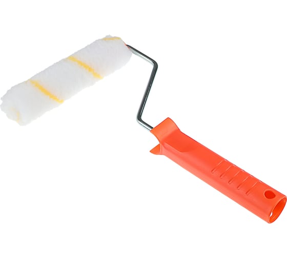 Изображение товара Валик в сборе полиэстер ЕРМАК 150мм, D15мм, ворс 12мм, ось 6мм 681-180