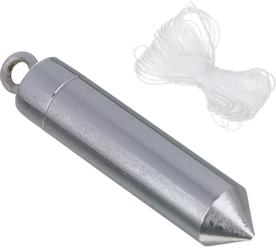 Изображение товара Отвес строительный со шнуром ЕРМАК 100г 659-162