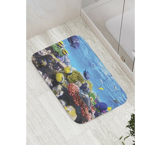 Изображение товара Коврик противоскользящий JoyArty "Морская бездна" для ванной, сауны, бассейна, bath_9249