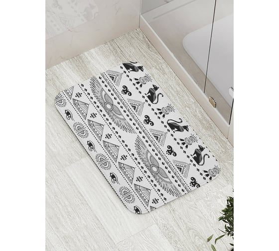 Изображение товара Коврик противоскользящий JoyArty "Египетский полосы" для ванной, сауны, бассейна, bath_9326