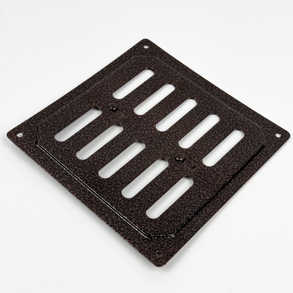 Изображение товара Металлическая регулируемая решетка KRAFTAIR 155x155 мм медного цвета