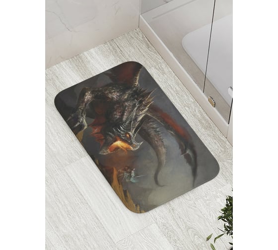 Изображение товара Коврик противоскользящий JoyArty "Поединок" для ванной, сауны, бассейна, bath_9479