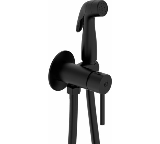 Изображение товара Встраиваемый смеситель с гигиеническим душем Milardo Tidy черный матовый 001BLR0M08