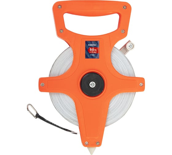 Изображение товара Рулетка геодезическая RABBITEX 50мх13мм, , лента фибергласс, открытый корпус 671368