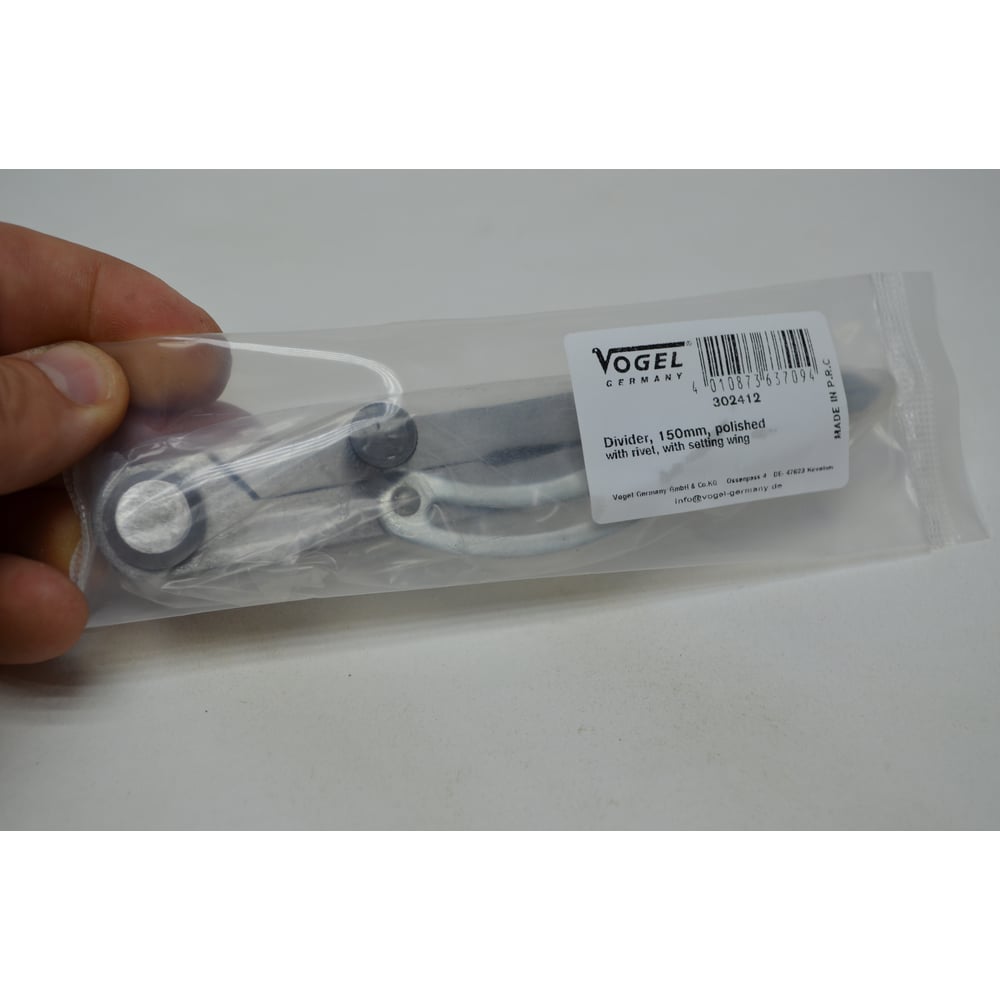 Изображение товара Циркуль Vogel с подвижной дугой 150 мм профессиональный инструмент