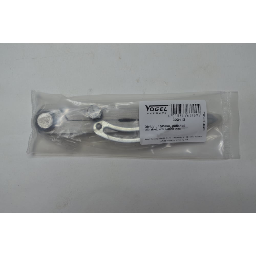 Изображение товара Циркуль Vogel с подвижной дугой 150 мм профессиональный инструмент