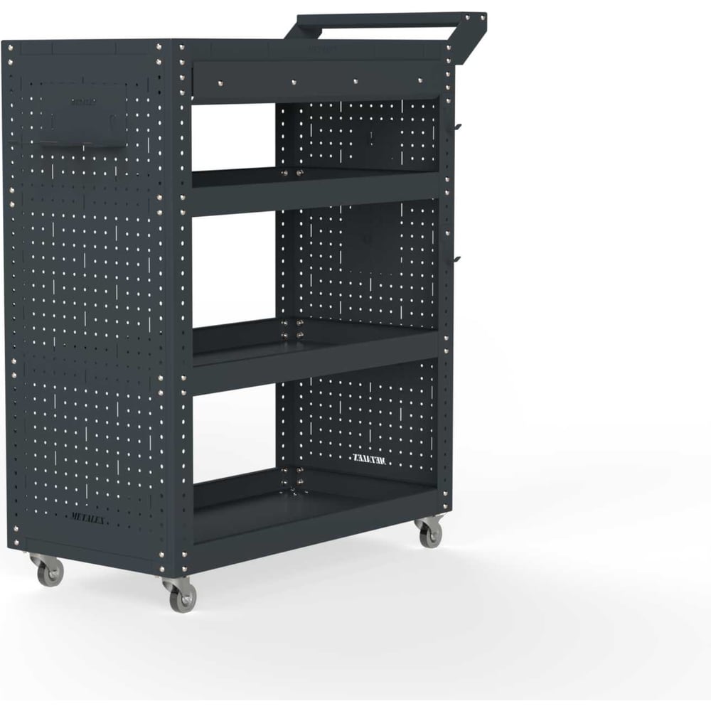 Изображение товара Тележка инструментальная Metalex Тип 2А с 4 полками и ящиком