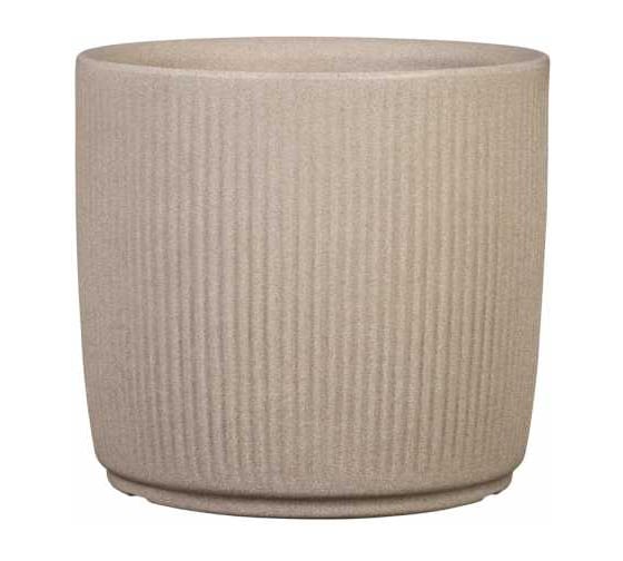 Изображение товара Кашпо SCHEURICH пластик LINETTO SAND 259 d38.6 см, h35.3 см, 35л песочный 073331