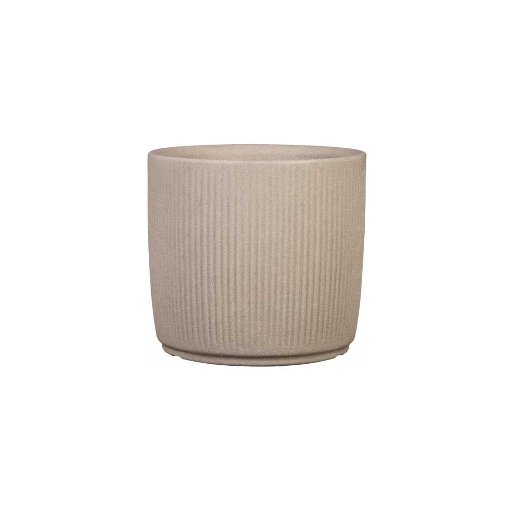 Изображение товара Кашпо SCHEURICH LINETTO SAND 259 пластиковое песочный 14л диаметр 28.6 см