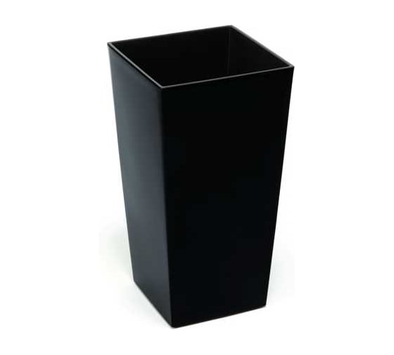 Изображение товара Кашпо SCHEURICH FINEZJA 25x25 h-46 черный, с вкладышем 050450