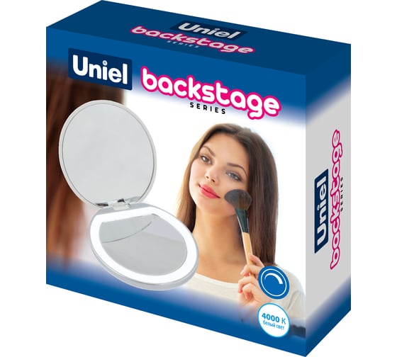 Изображение товара Карманное зеркало с подсветкой Uniel DIM/RECH WHITE ULK-F72 UL-00007898