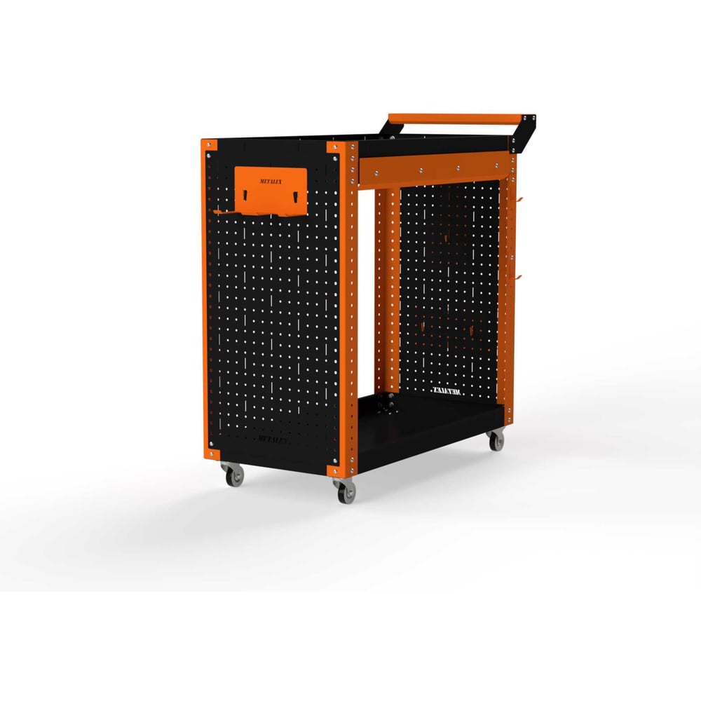 Изображение товара Тележка инструментальная ООО Металекс Тип 2А 800x400x800 яркая оранжево-черная