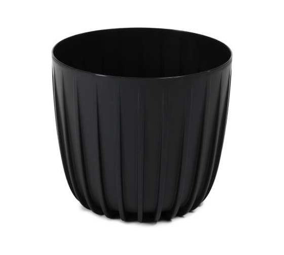 Изображение товара Кашпо SCHEURICH MIRA низкая recycled d17.8, h15.6 см, 2.9л черный 072693