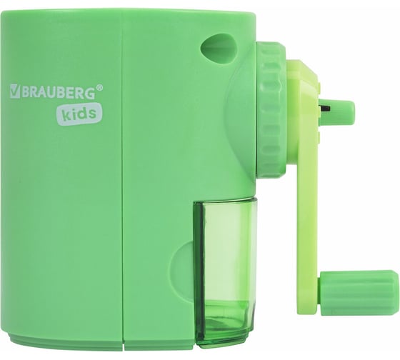Изображение товара Точилка механическая BRAUBERG для ч/гр и цветных карандашей, крепление, корпус ассорти 272006