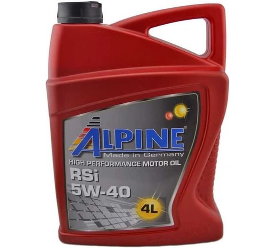 Изображение товара Масло моторное синтетическое Alpine RSI 5W-40 4L 101478