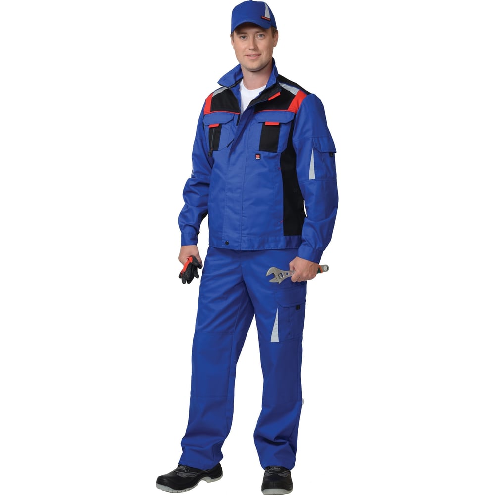 Изображение товара Мужской костюм-двойка СИРИУС водоотталкивающий с отражающими полосами 182-188 см