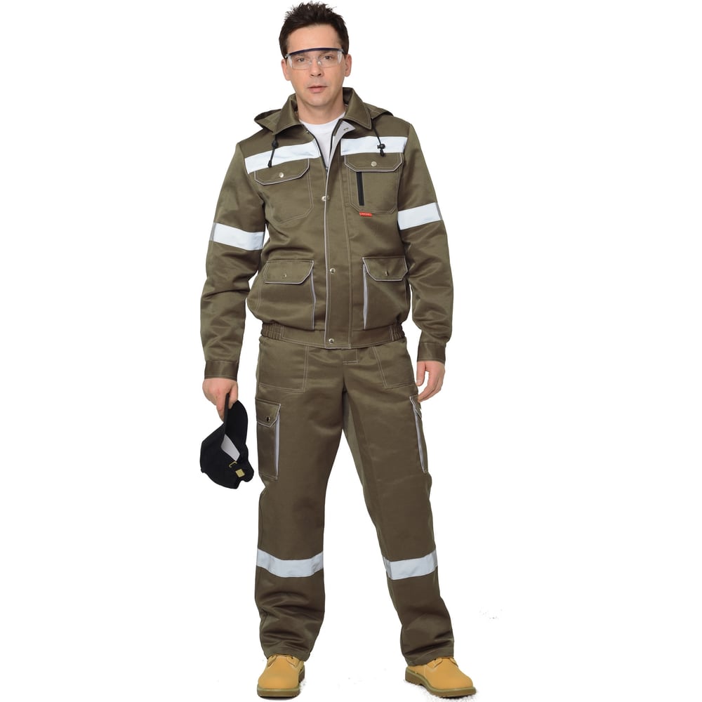 Изображение товара Костюм СИРИУС Титан: куртка кор., полукомбинезон хаки с СОП р. 104-108/170-176 51228