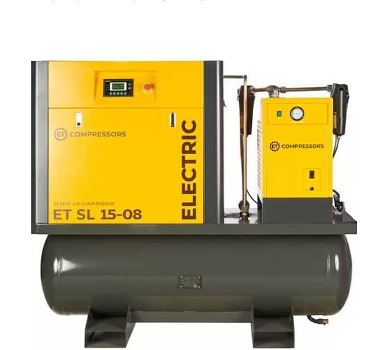Изображение товара Компрессор винтовой с ресивером и осушителем ET SL 15-08-410 ES IP55 100598429