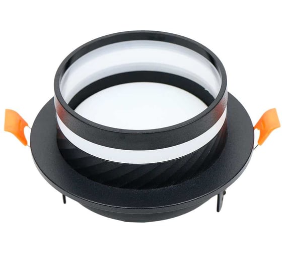 Изображение товара Встраиваемый светильник General Lighting Systems Кантис GCL-GX53-H38 круглый, с боковым рассеивателем, черный 662712