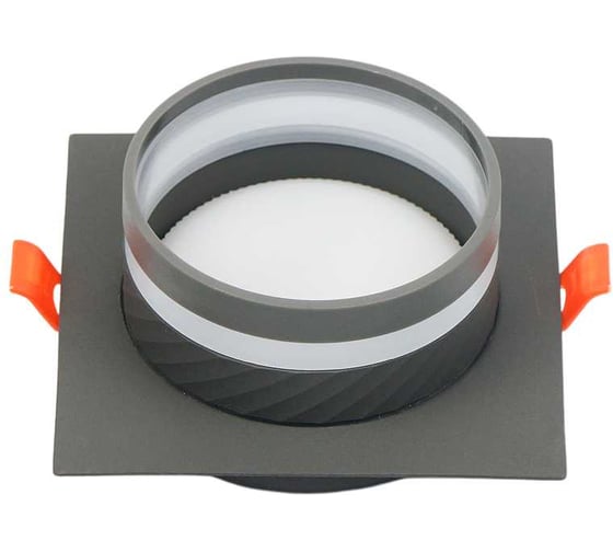 Изображение товара Встраиваемый светильник General Lighting Systems Кантис GCL-GX53-H38 круглый, с боковым рассеивателем, графит 662714