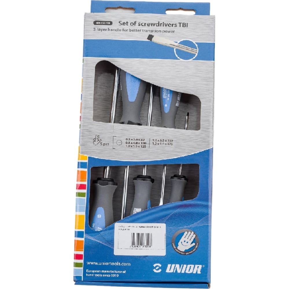 Набор шлицевых отверток Unior набор шлицевых отверток unior