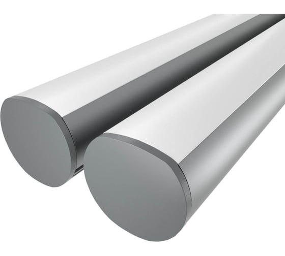 Изображение товара Комплект профиля Ledcraft LC-LKD17M16-1x2Silver 2 шт серебро (1м профиль+1м рассеиватель+2 заглушки) 1616140058