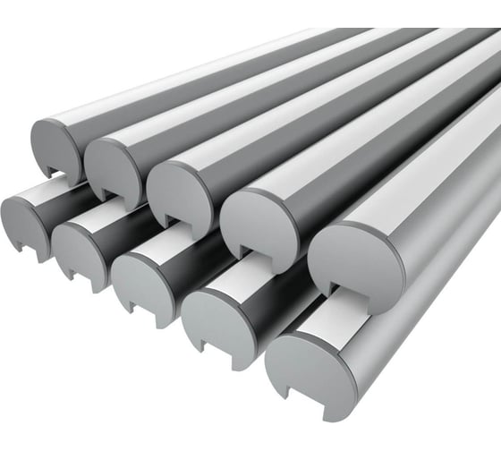 Изображение товара Комплект профиля Ledcraft LC-LKS2328M16-1x10Silver 10 шт серебро (1м профиль+1м рассеиватель+2 заглушки+2 крепежа) 1616140670