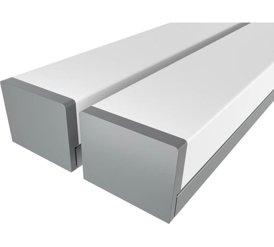 Изображение товара Комплект профиля Ledcraft LC-LP0728M1728-1x2Silver 2 шт серебро (1м профиль+1м рассеиватель+2 заглушки) 1616140071