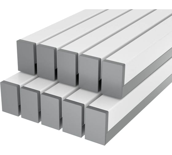 Изображение товара Комплект профиля Ledcraft LC-LP0716M1716-1x10Silver 10 шт серебро (1м профиль+1м рассеиватель+2 заглушки) 1616140650