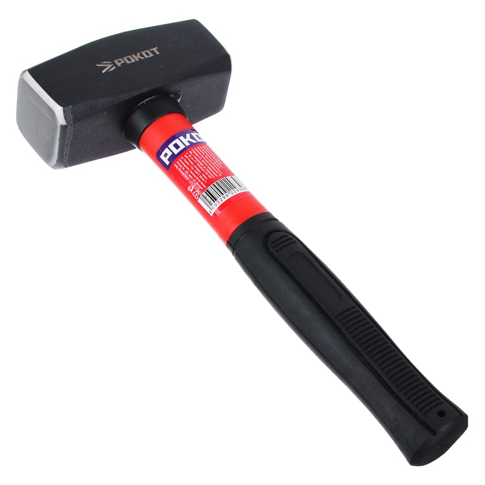 Изображение товара Кувалда с пластиковой ручкой РОКОТ 1500гр 662-061 надежный строительный инструмент