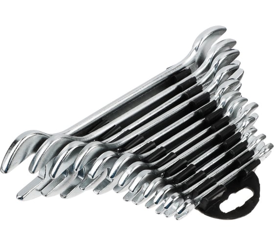 Изображение товара Набор рожковых оцинкованных ключей РОКОТ в пластиковом подвесе 12 пр., 6-24мм 736-004