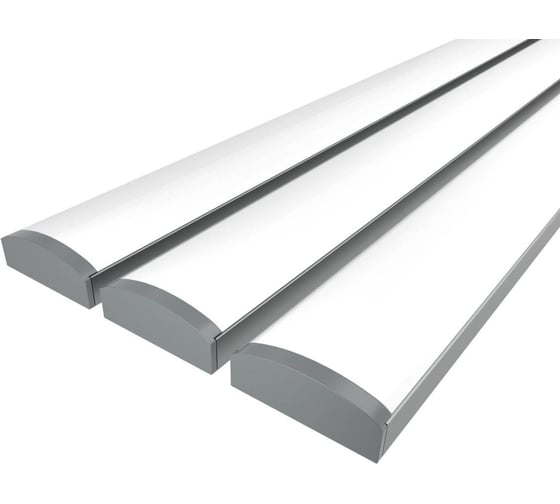 Изображение товара Комплект профиля Ledcraft LC-LP0728M28-1x3Silver 3 шт серебро (1м профиль+1м рассеиватель+2 заглушки) 1616140228