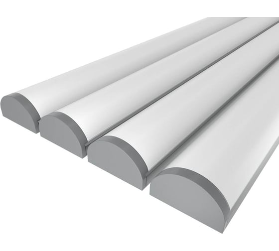 Изображение товара Комплект профиля Ledcraft LC-LP0733M36R-1x4Silver 4 шт серебро (1м профиль+1м рассеиватель+2 заглушки) 1616140391