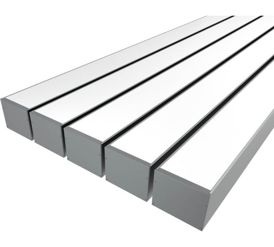 Изображение товара Комплект профиля Ledcraft LC-LP100120M115-1x5Silver 5 шт серебро (1м профиль+1м рассеиватель+2 заглушки+комплект шурупов) 1616140638