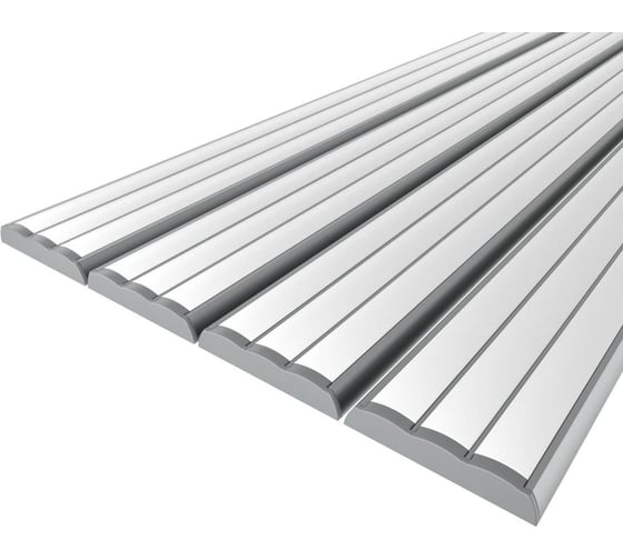 Изображение товара Комплект профиля Ledcraft LC-LP0959M16-1x4Silver 4 шт серебро (1м профиль+1м рассеиватель 3шт+2 заглушки) 1616140421