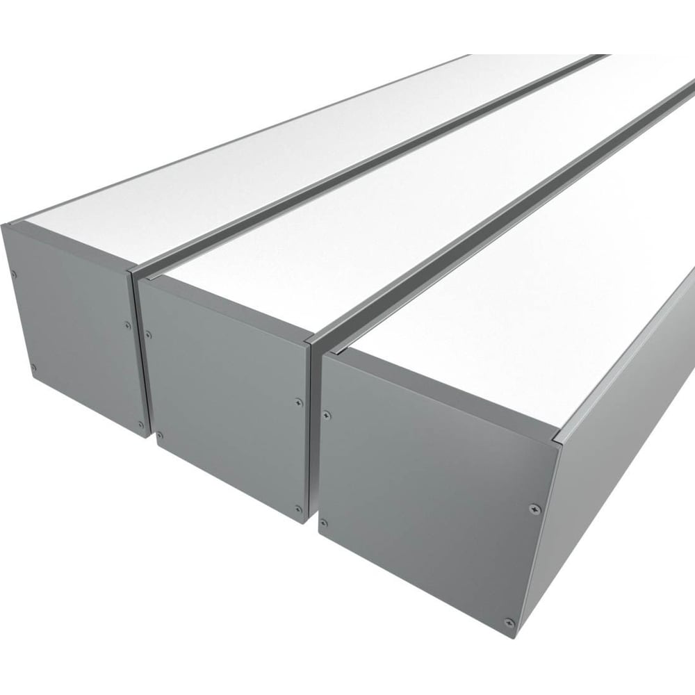 Изображение товара Комплект профиля Ledcraft LC-LP100100M94-1x3Silver 3 шт серебро (1м профиль+1м рассеиватель+2 заглушки+комплект шурупов) 1616140290