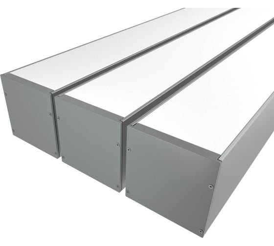 Изображение товара Комплект профиля Ledcraft LC-LP100100M94-1x3Silver 3 шт серебро (1м профиль+1м рассеиватель+2 заглушки+комплект шурупов) 1616140290