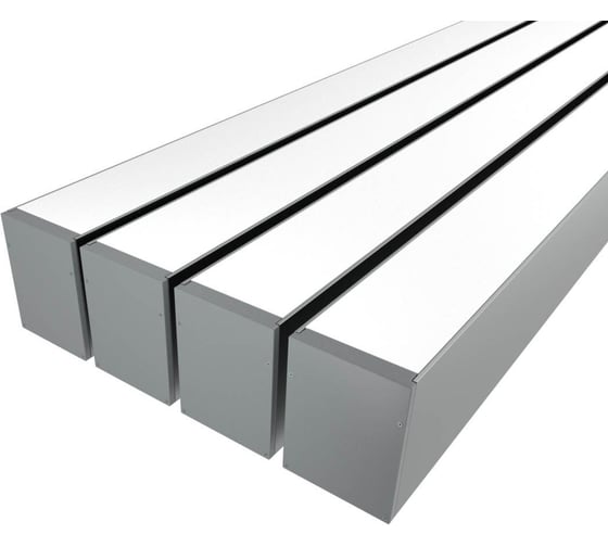 Изображение товара Комплект профиля Ledcraft LC-LP10074M68-1x4Silver 4 шт серебро (1м профиль+1м рассеиватель+2 заглушки+комплект шурупов) 1616140438