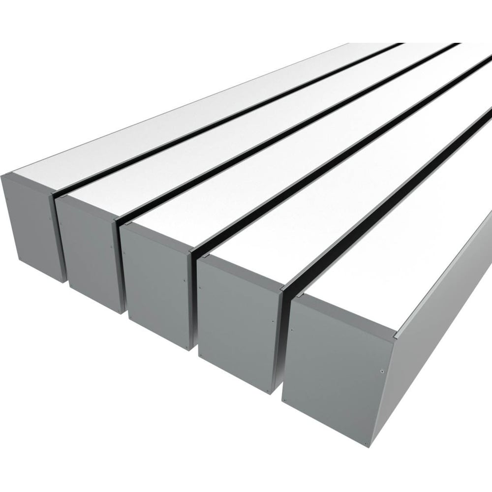 Изображение товара Комплект профиля Ledcraft LC-LP10074M68-1x5Silver 5 шт серебро (1м профиль+1м рассеиватель+2 заглушки+комплект шурупов) 1616140596