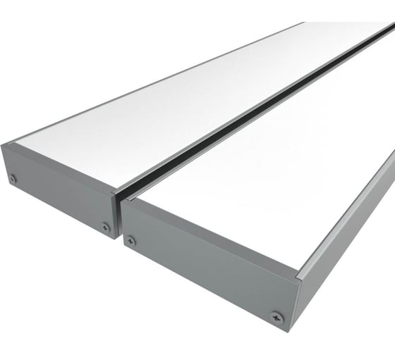 Изображение товара Комплект профиля Ledcraft LC-LP1035M34-1x2Silver 2 шт серебро (1м профиль+1м рассеиватель+2 заглушки) 1616140081