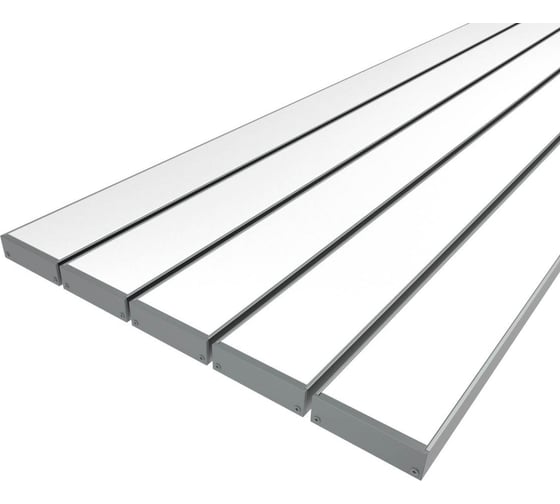 Изображение товара Комплект профиля Ledcraft LC-LP1035M34-1x5Silver 5 шт серебро (1м профиль+1м рассеиватель+2 заглушки) 1616140555