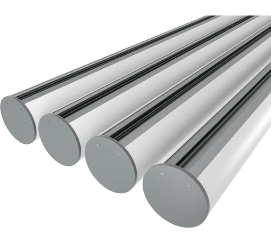 Изображение товара Комплект профиля Ledcraft LC-LP1134M90-1x4Silver 4 шт серебро (1м профиль+1м рассеиватель+2 заглушки+комплект шурупов) 1616140484