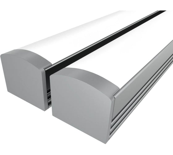 Изображение товара Комплект профиля Ledcraft LC-LP1216M16-1x2Silver 2 шт серебро (1м профиль+1м рассеиватель+2 заглушки+2 крепежа) 1616140023