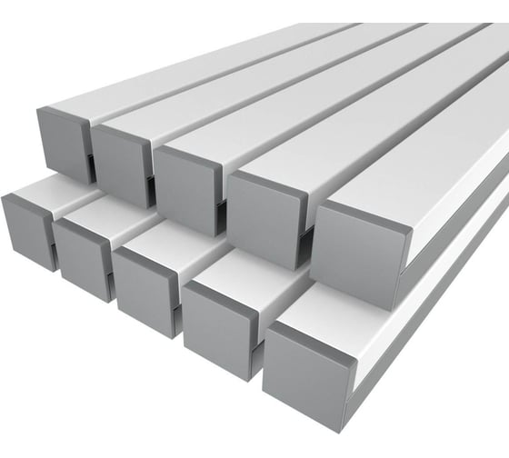 Изображение товара Комплект профиля Ledcraft LC-LP1227M1728-1x10Silver 10 шт серебро (1м профиль+1м рассеиватель+2 заглушки) 1616140728