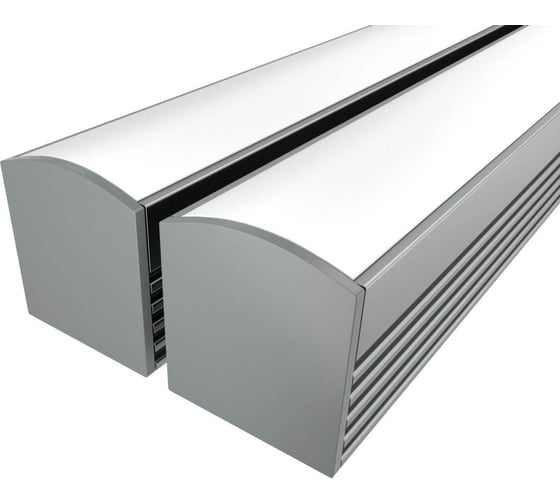 Изображение товара Комплект профиля Ledcraft LC-LP1616M16-1x2Silver 2 шт серебро (1м профиль+1м рассеиватель+2 заглушки+2 крепежа) 1616140019