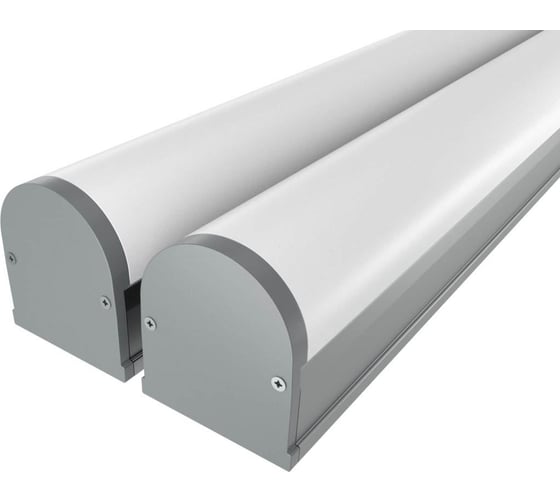 Изображение товара Комплект профиля Ledcraft LC-LP1827M1-1x2Silver 2 шт серебро (1м профиль+1м рассеиватель+2 заглушки+комплект шурупов) 1616140119