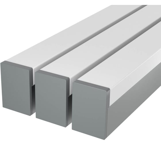 Изображение товара Комплект профиля Ledcraft LC-LP2528M1728-1x3Silver 3 шт серебро (1м профиль+1м рассеиватель+2 заглушки+комплект шурупов) 1616140222